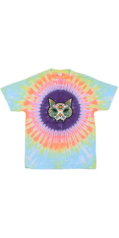 Cat Heart Sun Tie Dyed T-Shirt