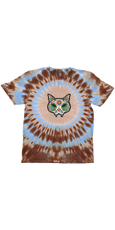 Cat Heart Sun Tie Dyed T-Shirt