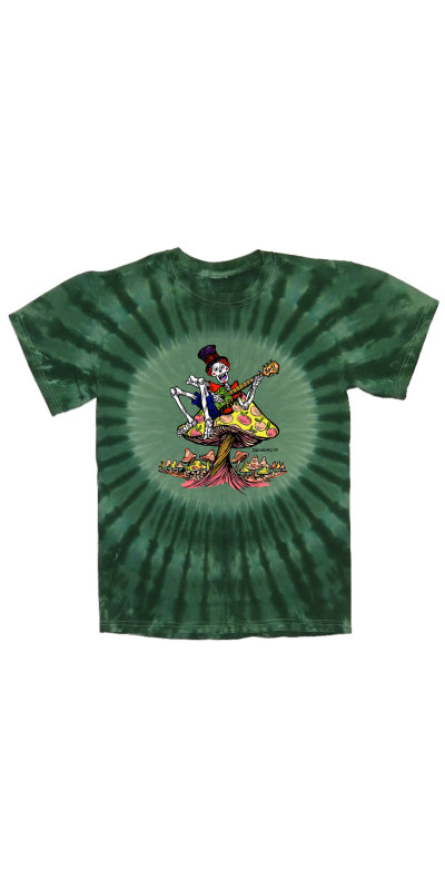 Shroom Guitarist Tie Dyed T-Shirt