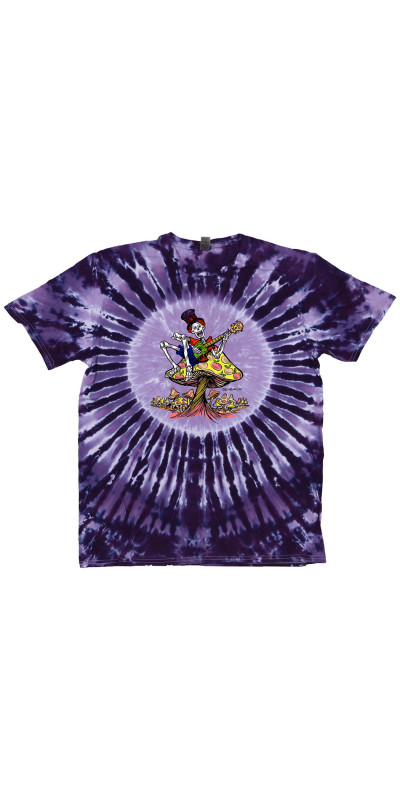 Shroom Guitarist Tie Dyed T-Shirt