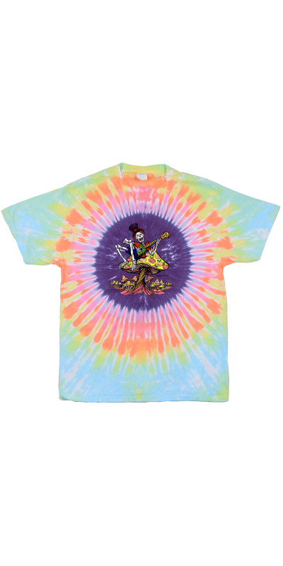 Shroom Guitarist Tie Dyed T-Shirt