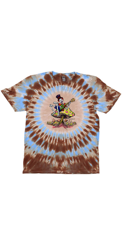 Shroom Guitarist Tie Dyed T-Shirt