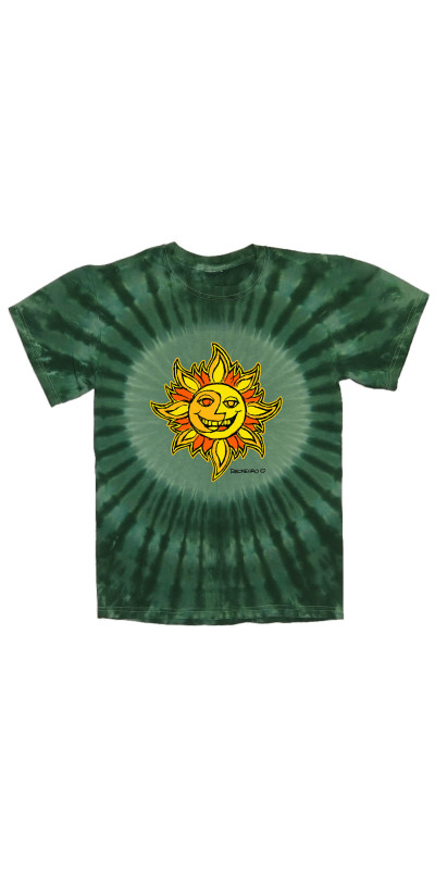 Sun Face Tie Dyed T-Shirt