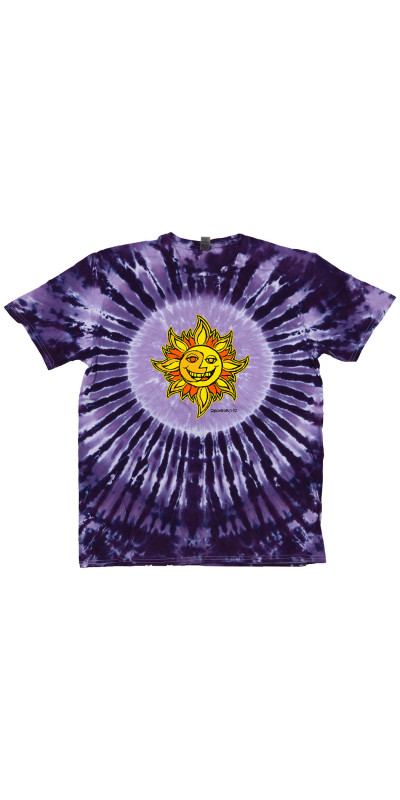 Sun Face Tie Dyed T-Shirt