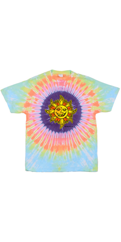 Sun Face Tie Dyed T-Shirt