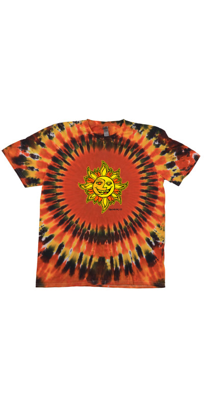 Sun Face Tie Dyed T-Shirt