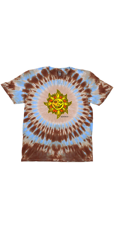 Sun Face Tie Dyed T-Shirt