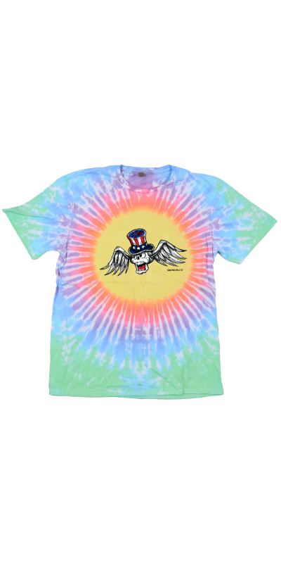 Flying Skull Tie Dyed T-Shirt