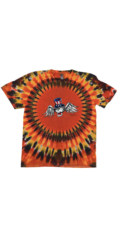 Flying Skull Tie Dyed T-Shirt