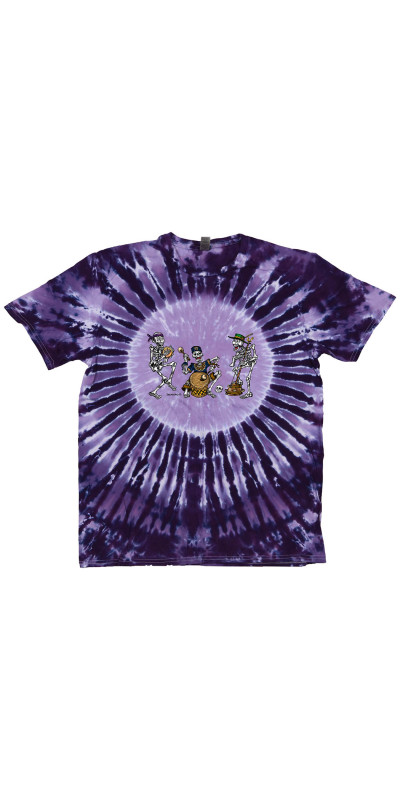 Skeleton Band Tie Dyed T-Shirt