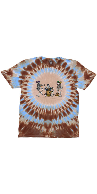 Skeleton Band Tie Dyed T-Shirt