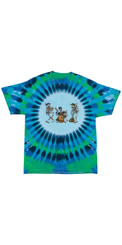 Skeleton Band Tie Dyed T-Shirt