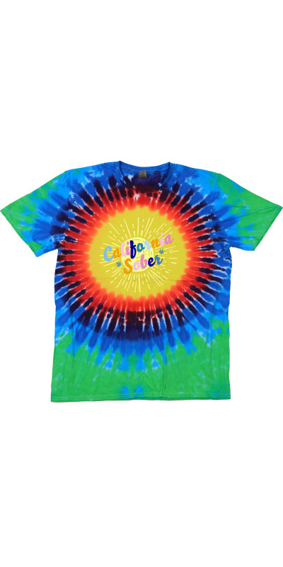 California Sober Sunburst Tie Dyed T-Shirt