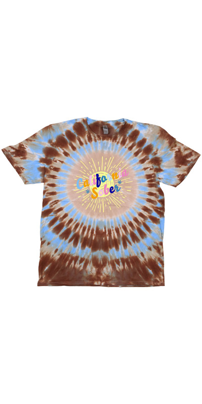 California Sober Sunburst Tie Dyed T-Shirt