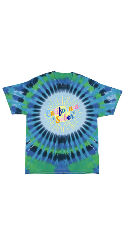 California Sober Sunburst Tie Dyed T-Shirt