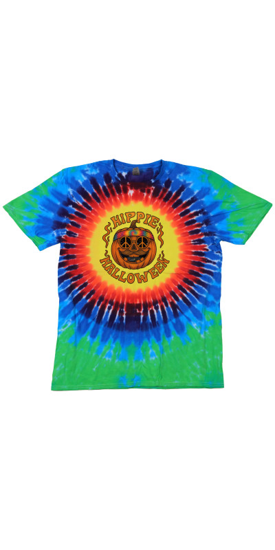 Hippie Halloween Tie Dyed T-Shirt