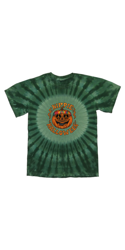 Hippie Halloween Tie Dyed T-Shirt