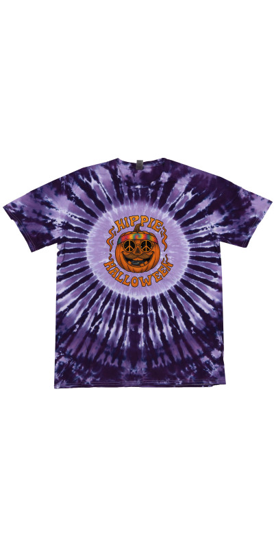 Hippie Halloween Tie Dyed T-Shirt