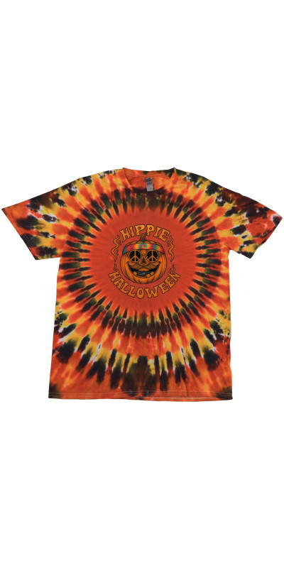 Hippie Halloween Tie Dyed T-Shirt