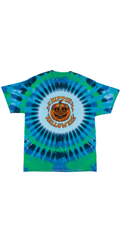 Hippie Halloween Tie Dyed T-Shirt