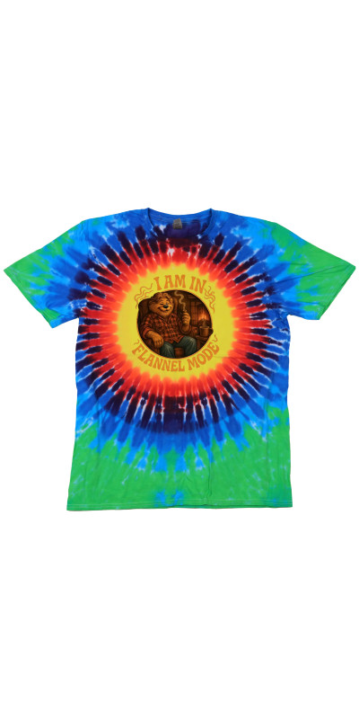 Flannel Mode Tie Dyed T-Shirt