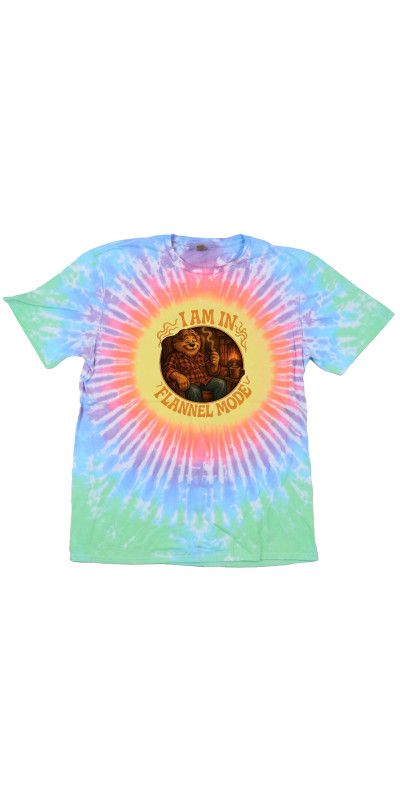 Flannel Mode Tie Dyed T-Shirt