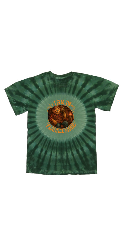 Flannel Mode Tie Dyed T-Shirt