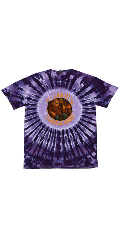 Flannel Mode Tie Dyed T-Shirt