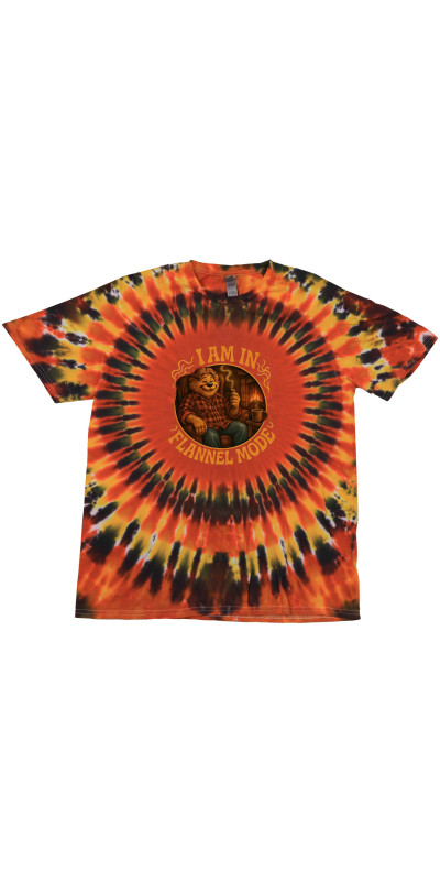 Flannel Mode Tie Dyed T-Shirt