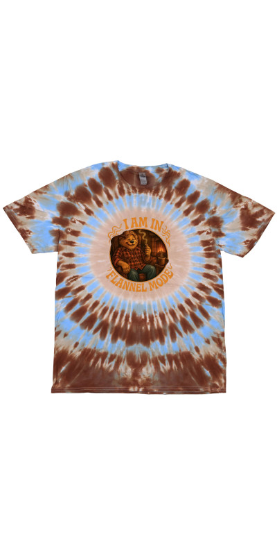 Flannel Mode Tie Dyed T-Shirt