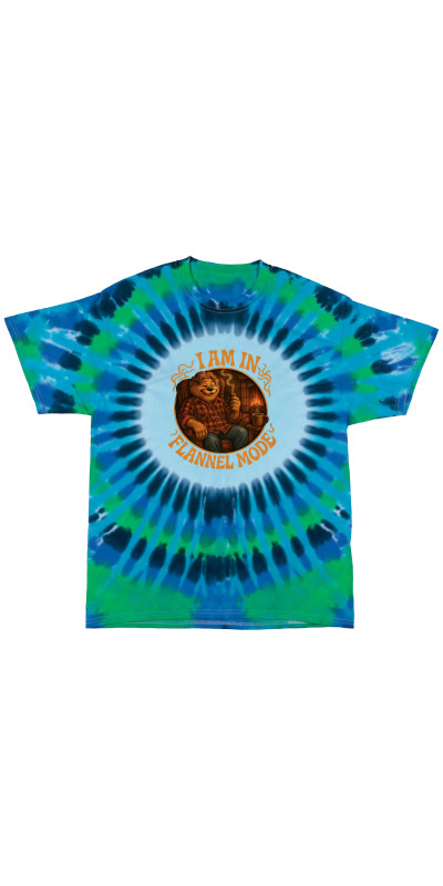 Flannel Mode Tie Dyed T-Shirt