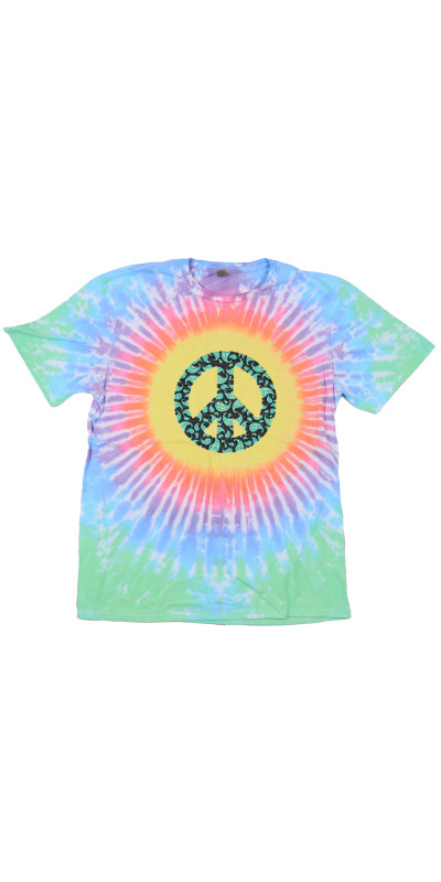 Paisley Peace Tie Dyed T-Shirt