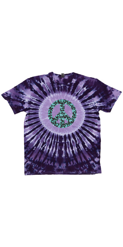 Paisley Peace Tie Dyed T-Shirt
