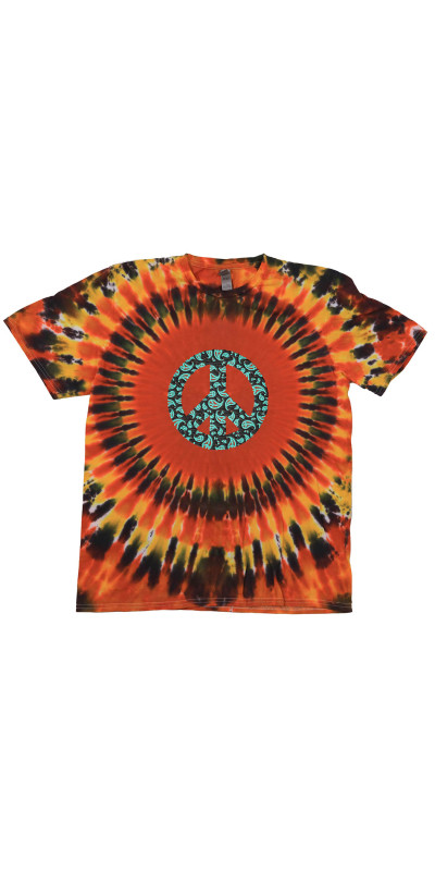 Paisley Peace Tie Dyed T-Shirt