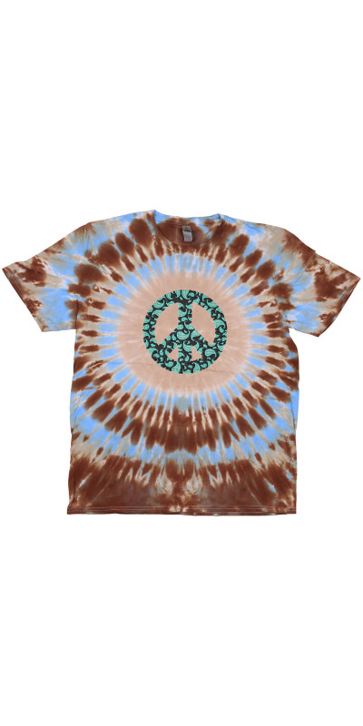 Paisley Peace Tie Dyed T-Shirt