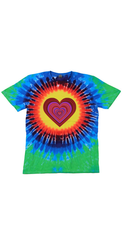 Heart Tie Dyed T-Shirt
