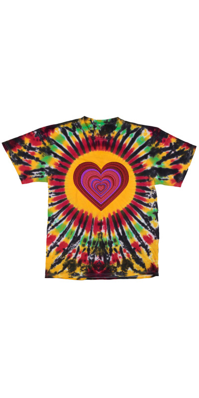 Heart Tie Dyed T-Shirt