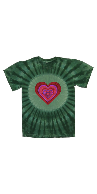 Heart Tie Dyed T-Shirt