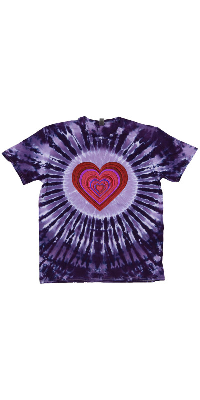 Heart Tie Dyed T-Shirt