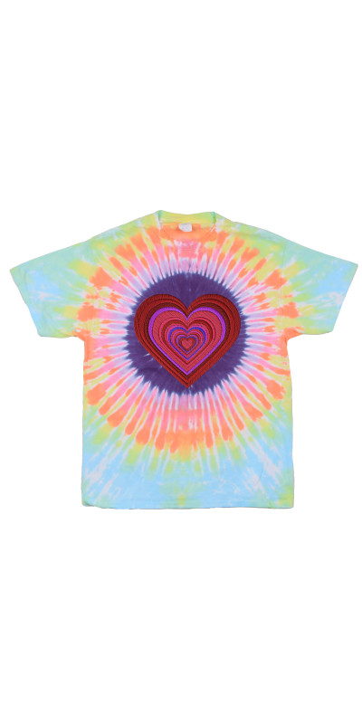 Heart Tie Dyed T-Shirt