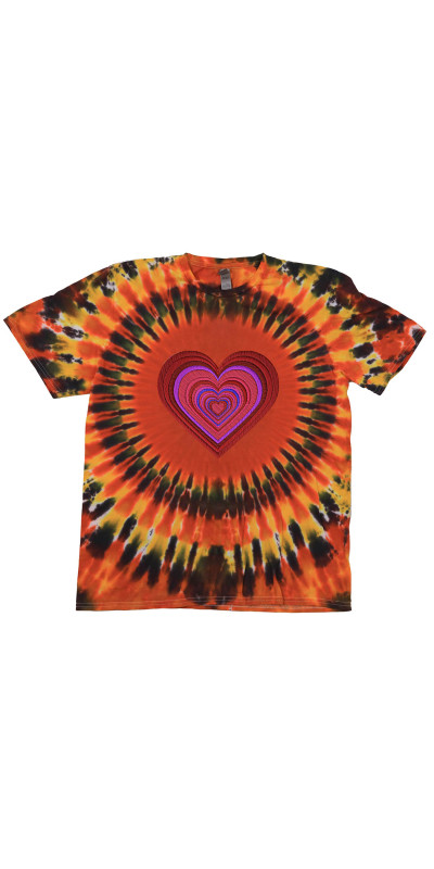 Heart Tie Dyed T-Shirt