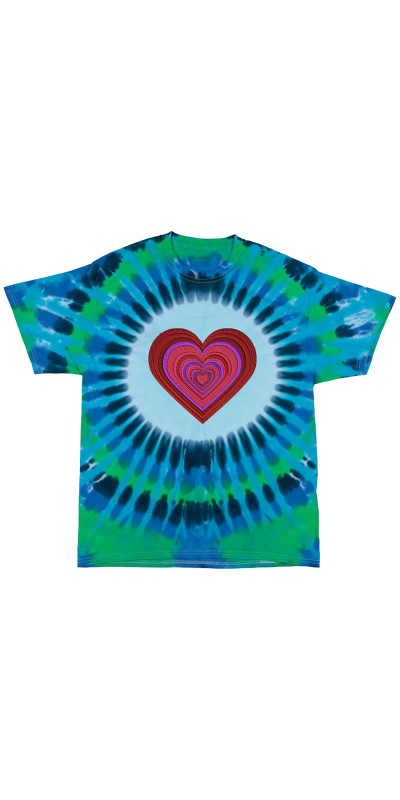 Heart Tie Dyed T-Shirt