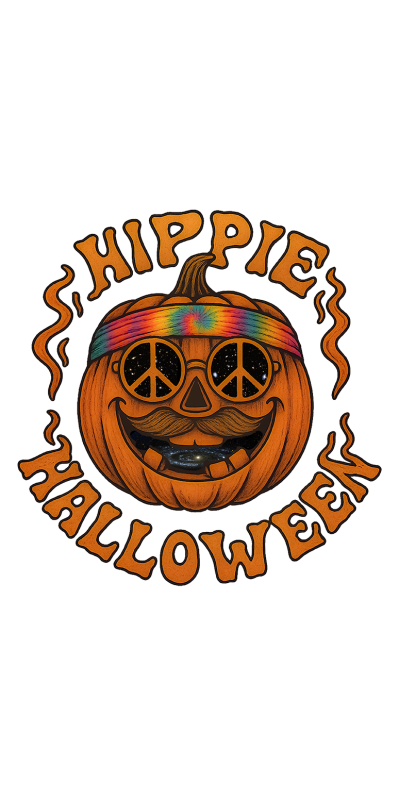 Hippie Halloween Tie Dyed T-Shirt