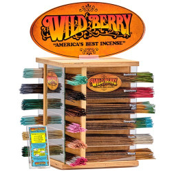 Wildberry Incense Starter Kit 1/2 24 Fragrance Swivel Display
