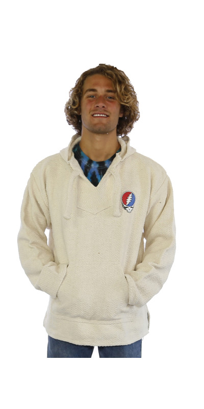 Grateful Dead Baja Pull Over Hoodie Natural SYF