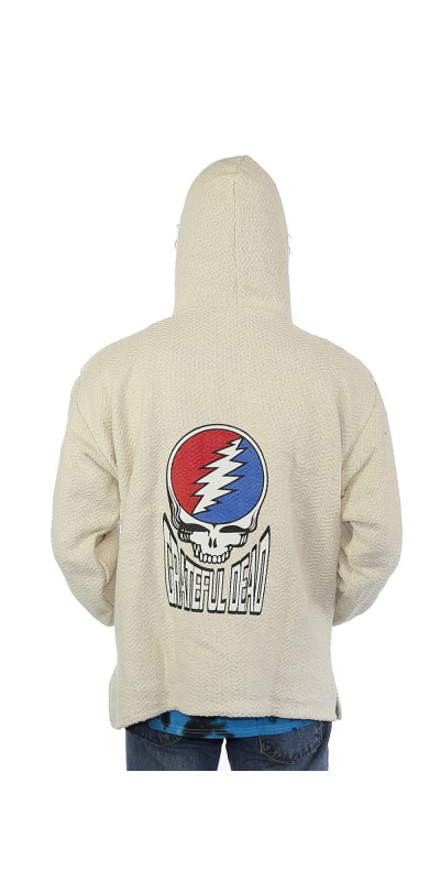 Grateful Dead Baja Pull Over Hoodie Natural SYF