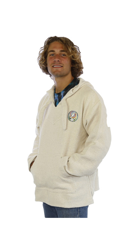 Grateful Dead Baja Pull Over Hoodie Natural Tie Dye SYF