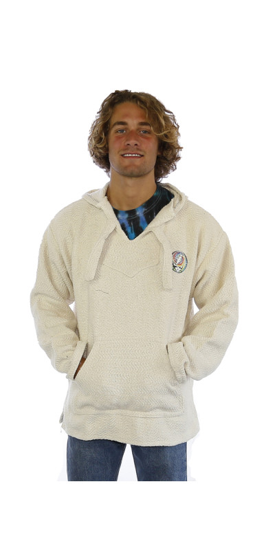 Grateful Dead Baja Pull Over Hoodie Natural Tie Dye SYF