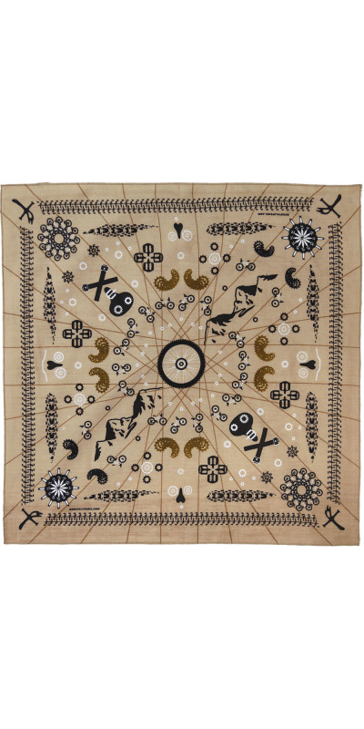 Zest For Life Mountain Bike Bandana Tan