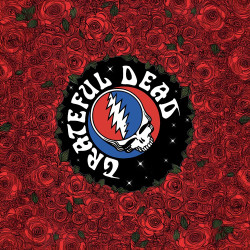 Grateful Dead Steal Your Face Skull Roses Bandana 22x22 Grateful Dead Steal Your Face Skull Roses Bandana 22x22